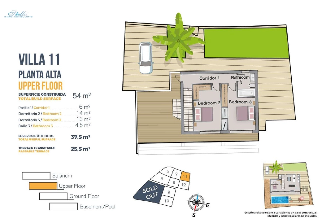 villa in Finestrat for sale, built area 149 m², condition first owner, plot area 346 m², 3 bedroom, 2 bathroom, swimming-pool, ref.: HA-FIN-120-E03-42