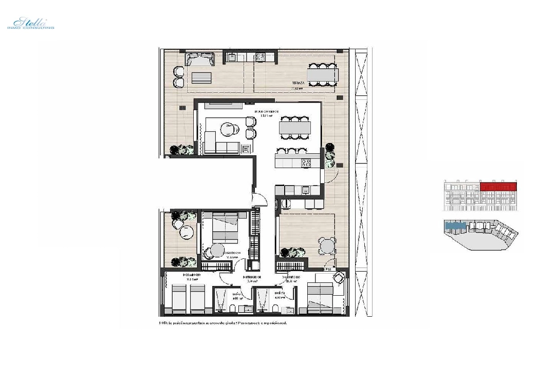 penthouse apartment in Los Alcazares for sale, built area 187 m², condition first owner, 3 bedroom, 2 bathroom, swimming-pool, ref.: HA-LAN-450-A03-7