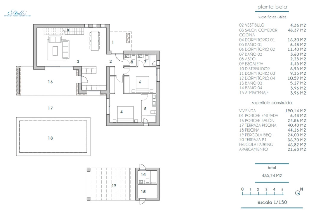 villa in Moraira(La Pinada) for sale, built area 435 m², air-condition, plot area 800 m², 4 bedroom, 4 bathroom, swimming-pool, ref.: BP-7103MOR-11