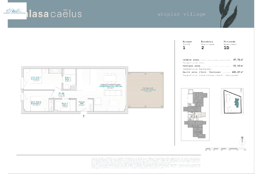 apartment in El Vergel for sale, built area 66 m², year built 2024, plot area 20 m², 2 bedroom, 2 bathroom, ref.: TC-B1-2A-2