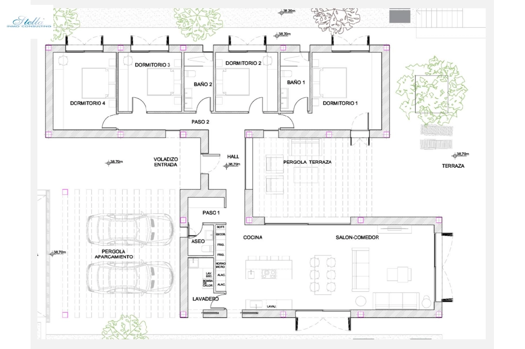 villa in Moraira(La Sabatera) for sale, built area 213 m², air-condition, plot area 971 m², 4 bedroom, 2 bathroom, swimming-pool, ref.: BP-4306MOR-7