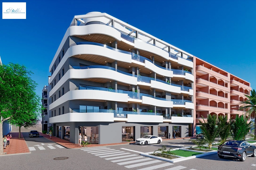 apartment on higher floor in Torrevieja for sale, built area 82 m², condition first owner, 2 bedroom, 2 bathroom, swimming-pool, ref.: HA-TON-203-A01-1