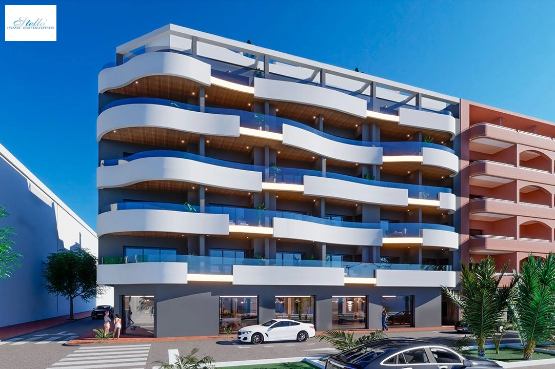 apartment on higher floor in Torrevieja for sale, built area 82 m², condition first owner, 2 bedroom, 2 bathroom, swimming-pool, ref.: HA-TON-203-A01-2