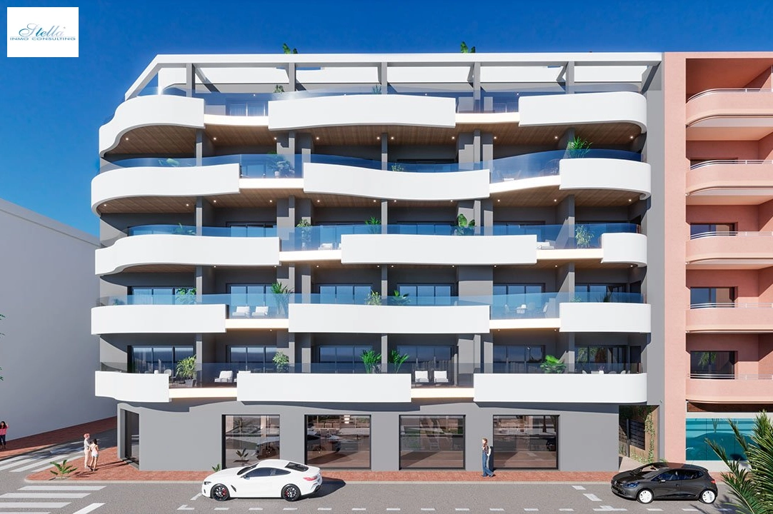 apartment on higher floor in Torrevieja for sale, built area 82 m², condition first owner, 2 bedroom, 2 bathroom, swimming-pool, ref.: HA-TON-203-A01-4