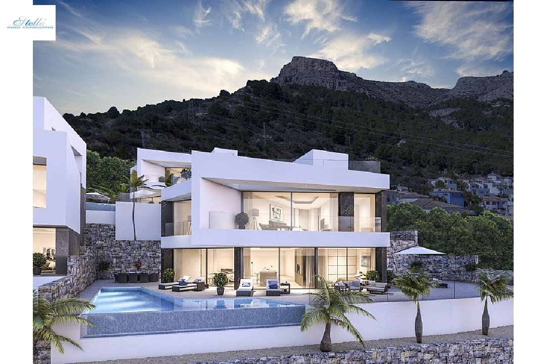 villa in Calpe(Cucarres) for sale, built area 421 m², air-condition, plot area 628 m², 4 bedroom, 5 bathroom, ref.: CA-H-1743-AMB-1