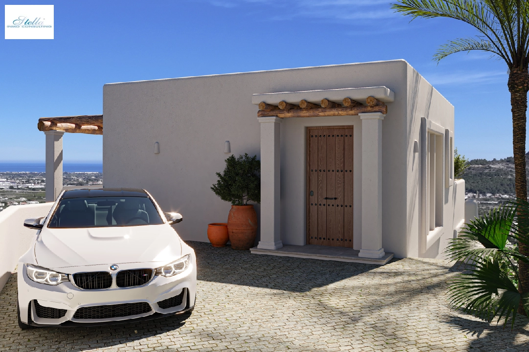 villa in Pedreguer(Monte Solana I) for sale, built area 252 m², year built 2025, air-condition, plot area 608 m², 3 bedroom, 2 bathroom, swimming-pool, ref.: UM-UV-SERPIS-22