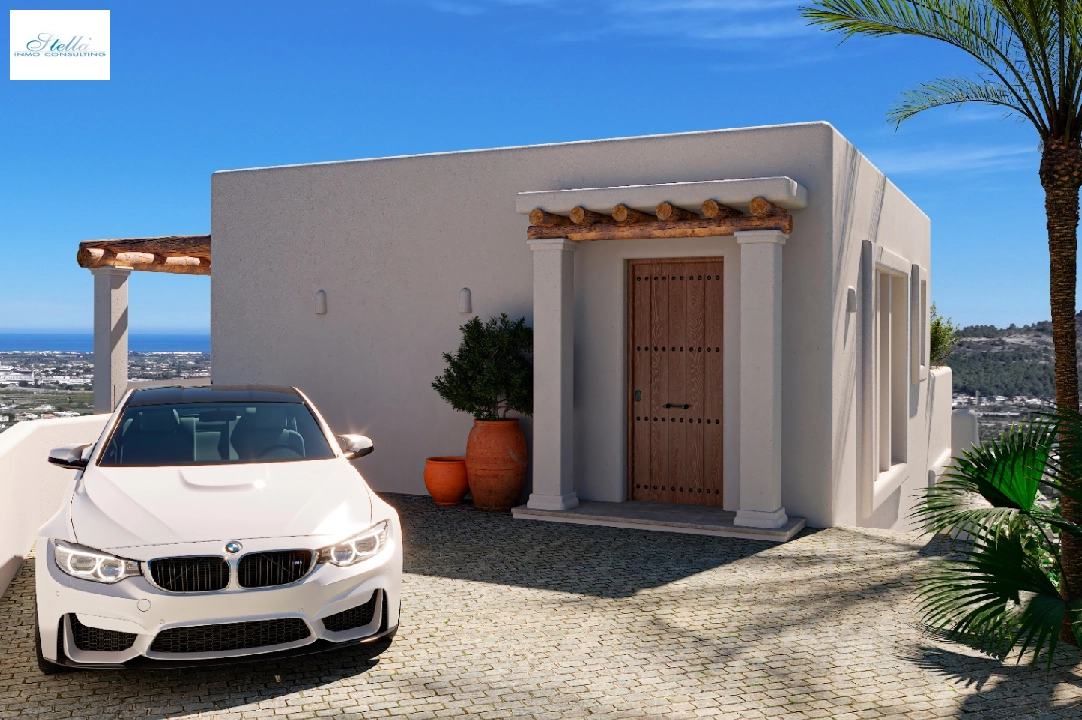 villa in Pedreguer(Monte Solana I) for sale, built area 252 m², year built 2025, air-condition, plot area 608 m², 3 bedroom, 2 bathroom, swimming-pool, ref.: UM-UV-SERPIS-6