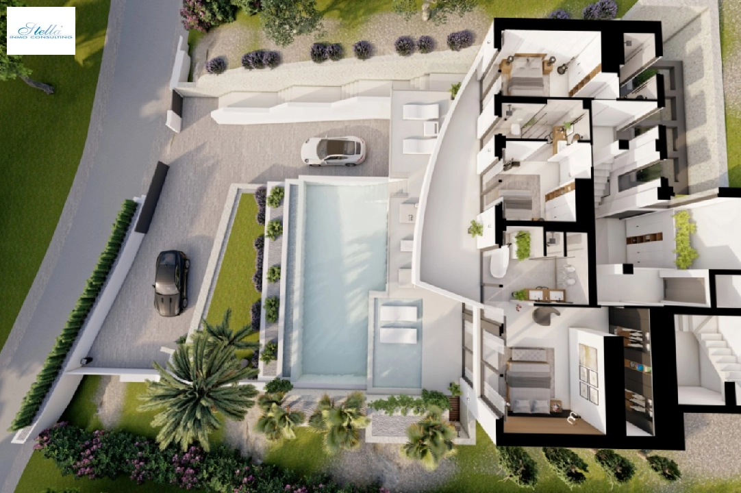 villa in Altea for sale, built area 540 m², year built 2024, air-condition, plot area 1270 m², 4 bedroom, 4 bathroom, swimming-pool, ref.: BI-AL.H-031-2