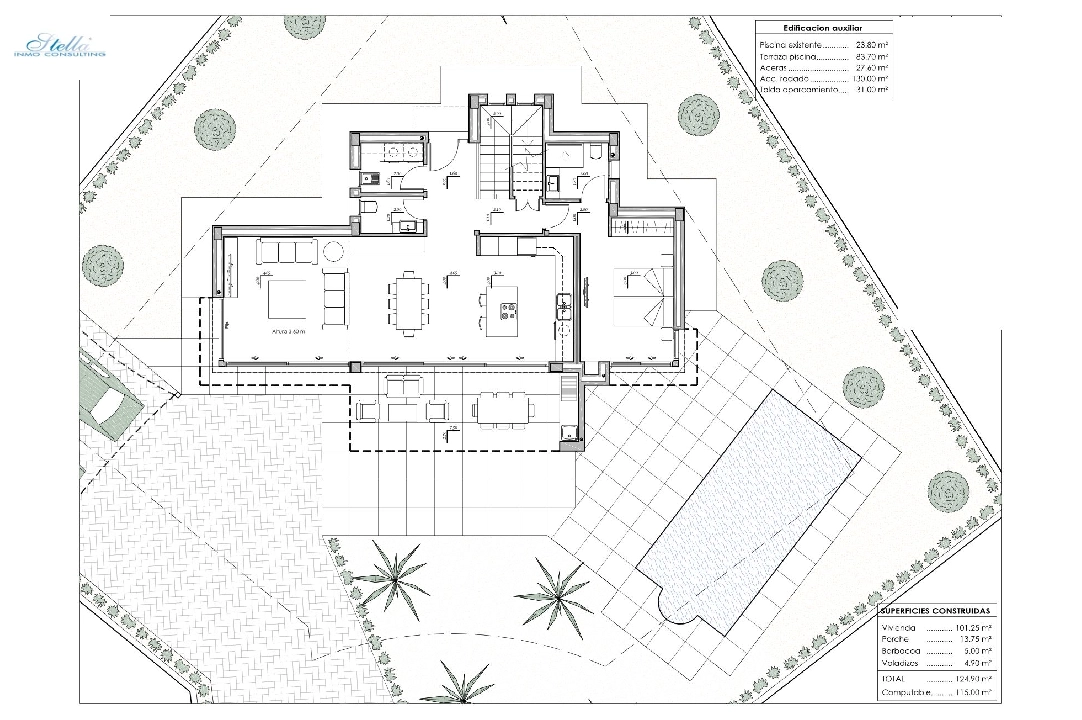 villa in Benissa(La Fustera) for sale, built area 284 m², air-condition, plot area 725 m², 3 bedroom, 3 bathroom, swimming-pool, ref.: BI-BE.H-903-6