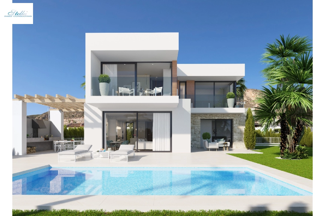 villa in Finestrat for sale, built area 423 m², year built 2024, + KLIMA, air-condition, plot area 578 m², 4 bedroom, 3 bathroom, swimming-pool, ref.: BI-AL.H-033-1