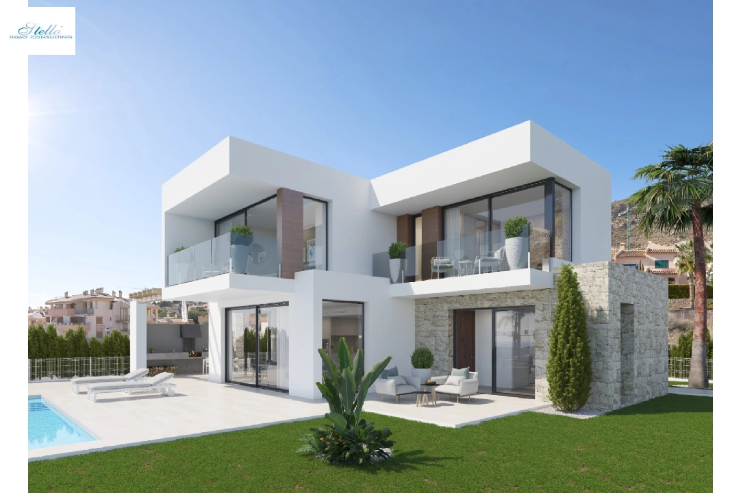 villa in Finestrat for sale, built area 423 m², year built 2024, + KLIMA, air-condition, plot area 578 m², 4 bedroom, 3 bathroom, swimming-pool, ref.: BI-AL.H-033-13