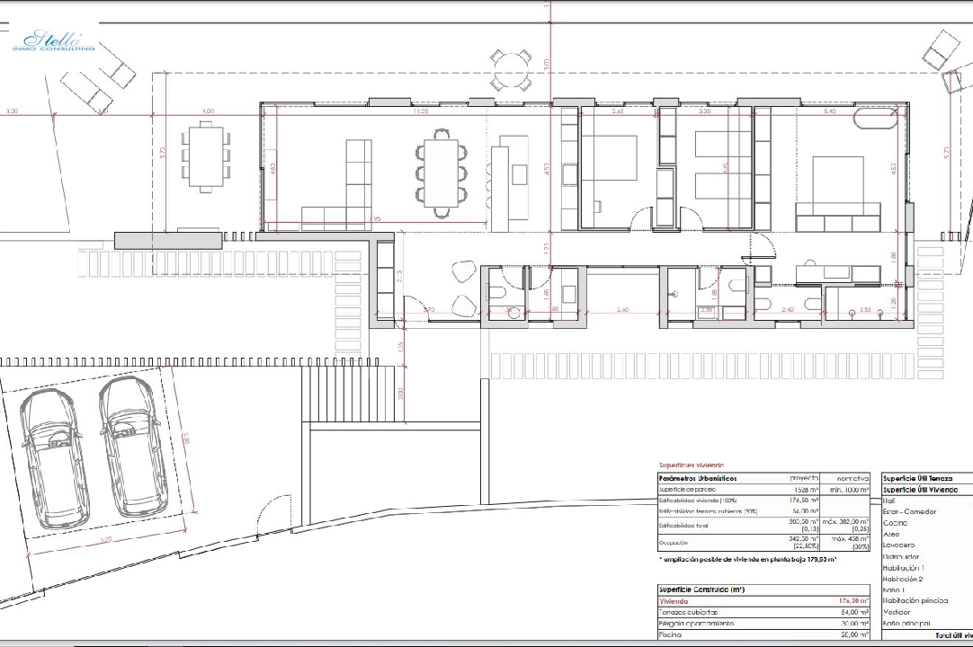 villa in Denia for sale, built area 176 m², year built 2023, air-condition, plot area 1514 m², 3 bedroom, 3 bathroom, swimming-pool, ref.: BI-DE.H-008-27