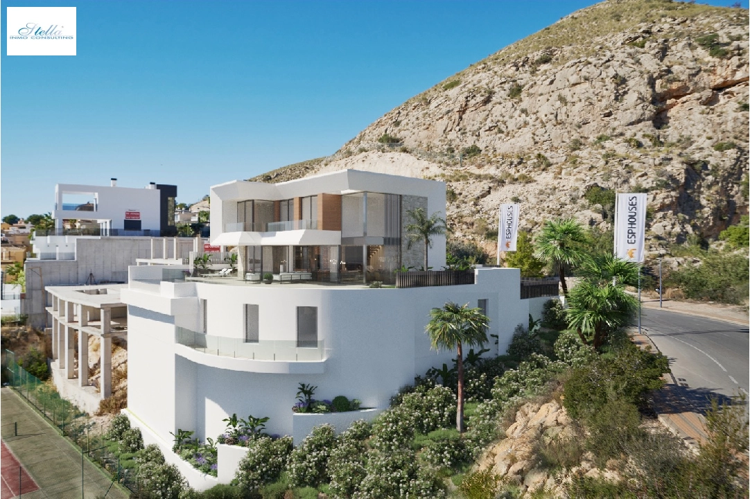 villa in Finestrat for sale, built area 526 m², year built 2024, air-condition, plot area 598 m², 5 bedroom, 5 bathroom, swimming-pool, ref.: BI-AL.H-035-14