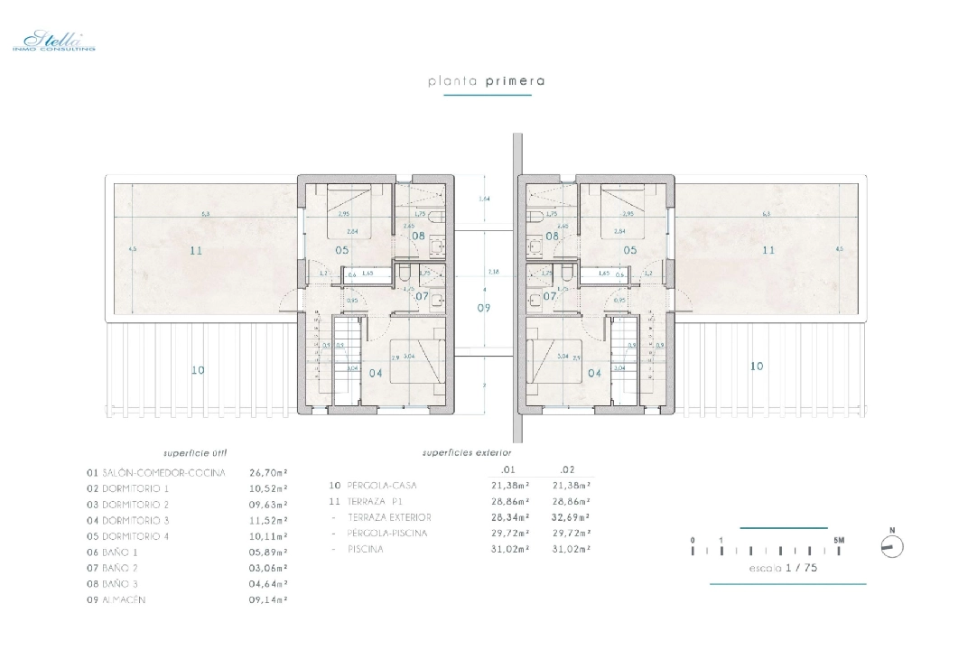 villa in Benissa for sale, built area 265 m², + KLIMA, air-condition, plot area 519 m², 4 bedroom, 3 bathroom, swimming-pool, ref.: BI-MT.H-794-16