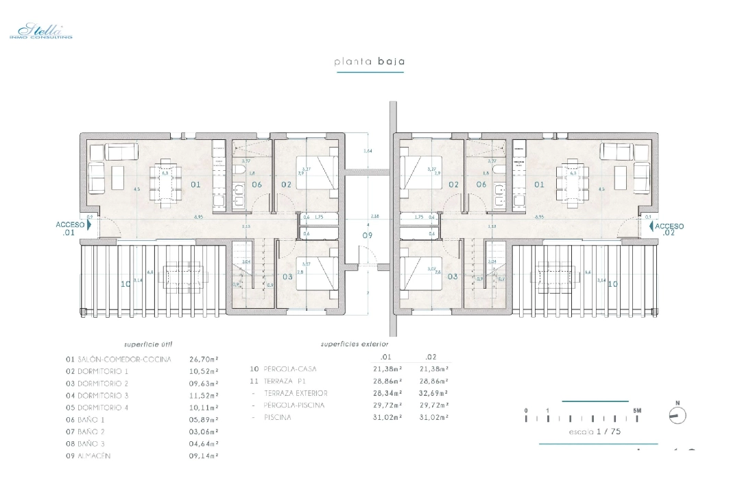 villa in Benissa for sale, built area 265 m², + KLIMA, air-condition, plot area 519 m², 4 bedroom, 3 bathroom, swimming-pool, ref.: BI-MT.H-794-17