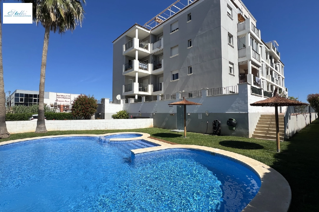 apartment in Denia for holiday rental, built area 86 m², year built 2006, condition modernized, + central heating, air-condition, plot area 46 m², 2 bedroom, 2 bathroom, swimming-pool, ref.: T-0324-25