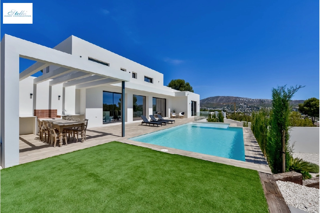 villa in Moraira(La Sabatera) for sale, built area 259 m², air-condition, plot area 811 m², 4 bedroom, 3 bathroom, swimming-pool, ref.: CA-H-1766-AMBI-1