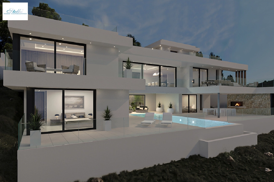 villa in Calpe(Partida Empedrola) for sale, built area 453 m², air-condition, plot area 1013 m², 4 bedroom, 5 bathroom, ref.: BP-4308CAL-3