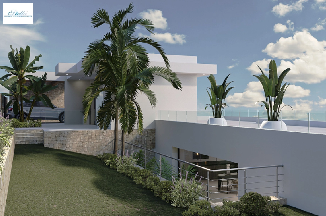 villa in Calpe(Partida Empedrola) for sale, built area 453 m², air-condition, plot area 1013 m², 4 bedroom, 5 bathroom, ref.: BP-4308CAL-4