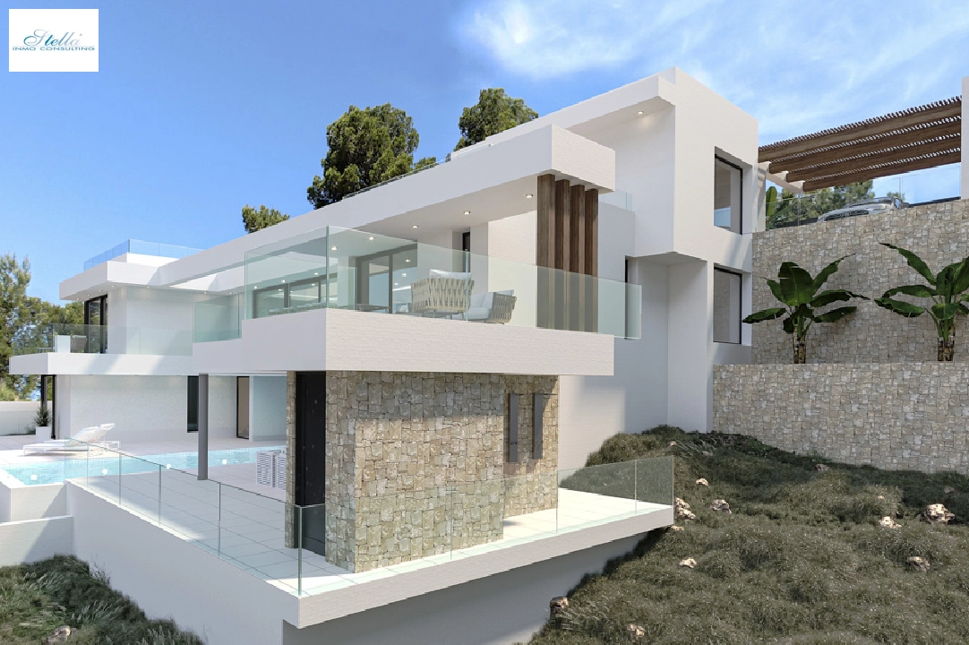 villa in Calpe(Partida Empedrola) for sale, built area 453 m², air-condition, plot area 1013 m², 4 bedroom, 5 bathroom, ref.: BP-4308CAL-5