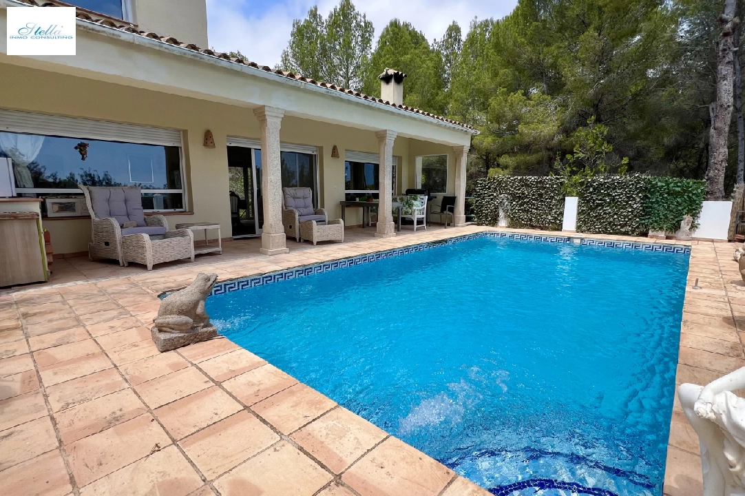 villa in Denia-La Sella for sale, built area 250 m², year built 1997, condition neat, + central heating, air-condition, plot area 6652 m², 4 bedroom, 3 bathroom, swimming-pool, ref.: FK-0724-3