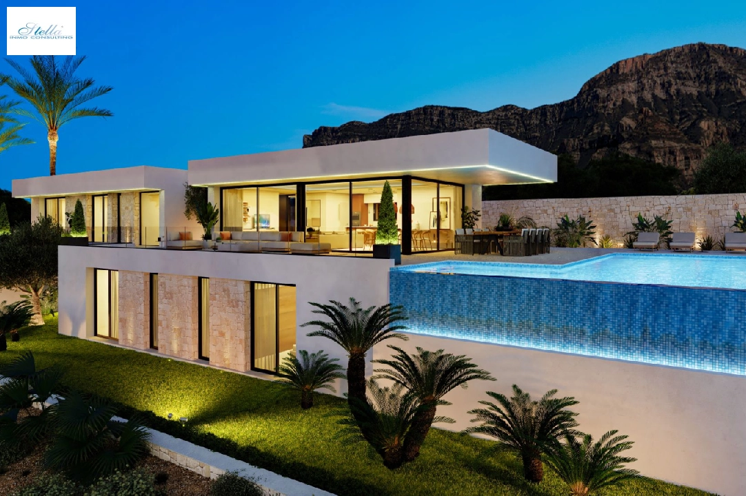 villa in Denia(San Juan) for sale, built area 322 m², year built 2026, + central heating, air-condition, plot area 1600 m², 4 bedroom, 4 bathroom, swimming-pool, ref.: AS-0524-1