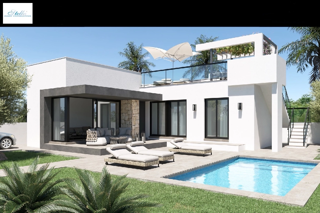 villa in Els Poblets for sale, built area 84 m², year built 2025, air-condition, plot area 382 m², 3 bedroom, 2 bathroom, ref.: VPD-Villas-1A-1