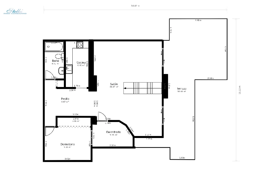 apartment in Moraira(Moraira Centre) for sale, built area 110 m², plot area 440 m², 4 bedroom, 1 bathroom, ref.: CA-A-1789-AMBE-31