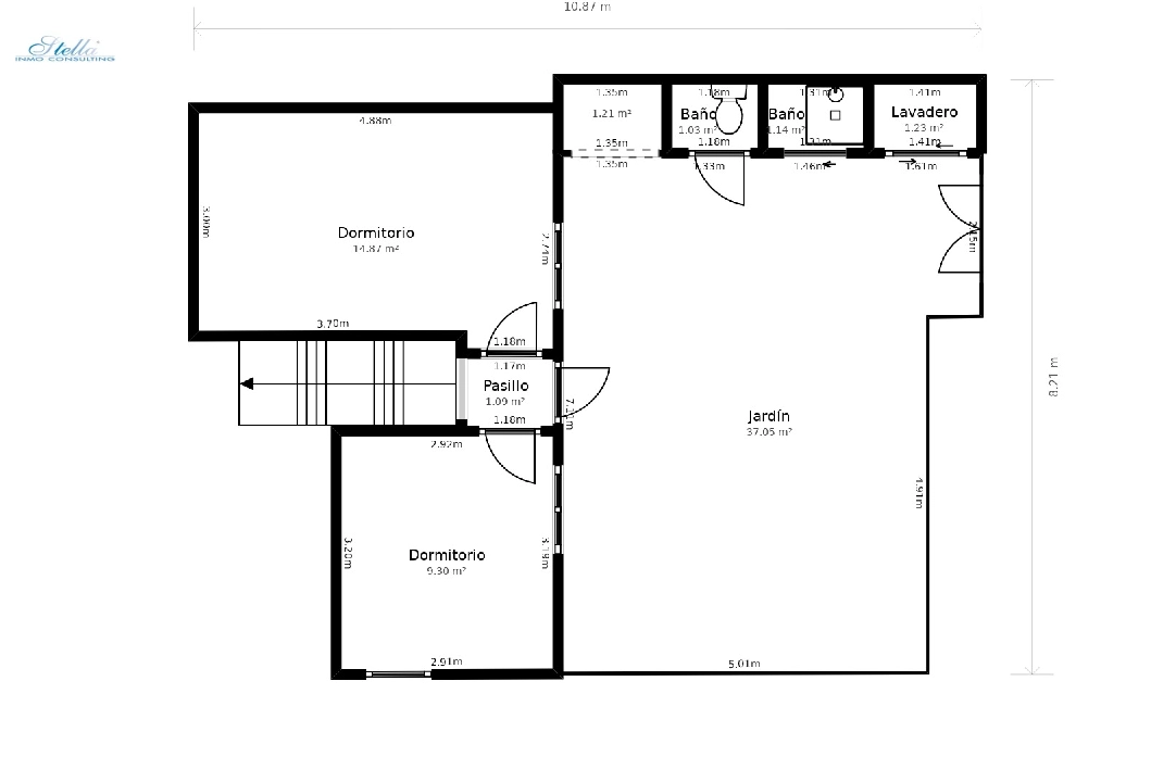 apartment in Moraira(Moraira Centre) for sale, built area 110 m², plot area 440 m², 4 bedroom, 1 bathroom, ref.: CA-A-1789-AMBE-32