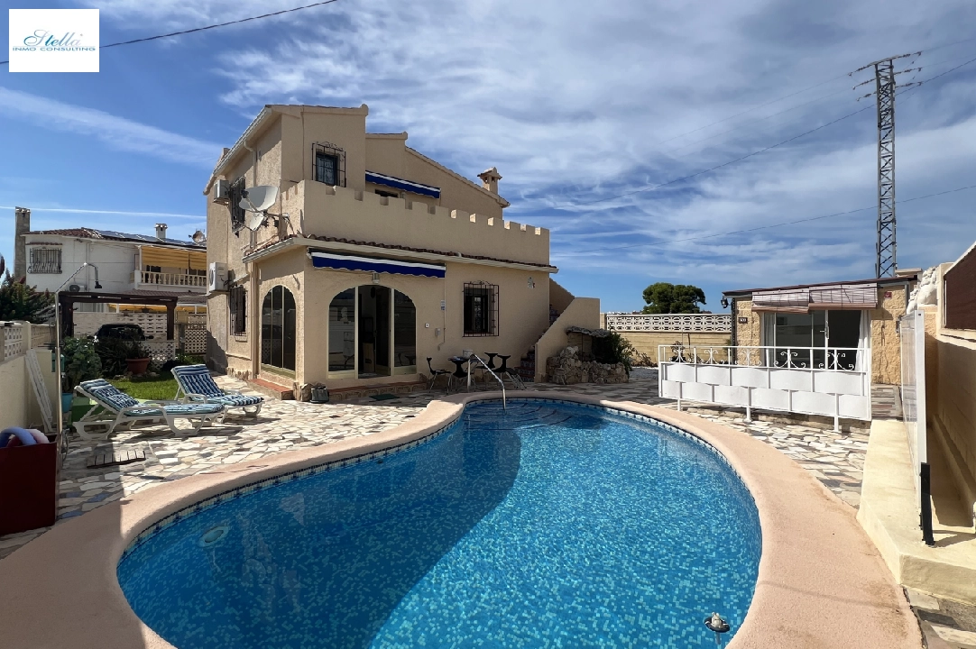 villa in Els Poblets for sale, built area 124 m², year built 1982, + floor heating, air-condition, plot area 419 m², 4 bedroom, 2 bathroom, swimming-pool, ref.: RG-0424-21