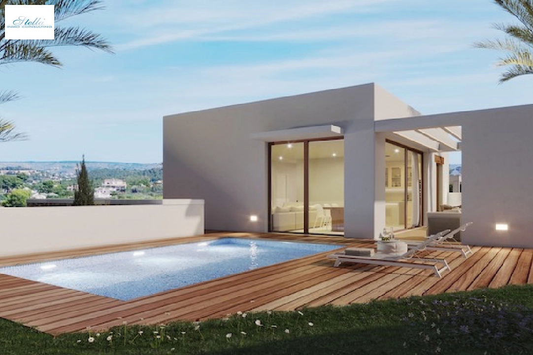 villa in Javea(Villes del vent) for sale, built area 170 m², air-condition, plot area 1000 m², 3 bedroom, 2 bathroom, swimming-pool, ref.: CA-H-1799-AMBI-1