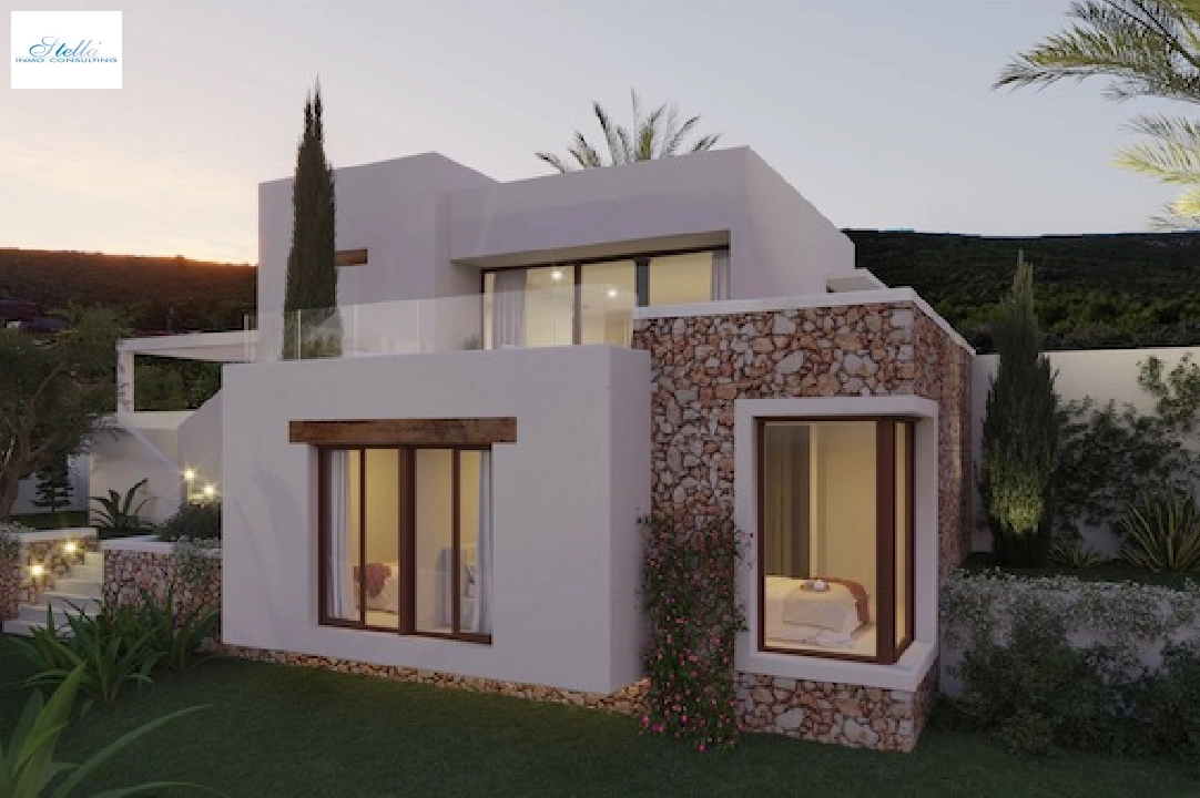 villa in Javea(Villes del vent) for sale, built area 170 m², air-condition, plot area 1000 m², 3 bedroom, 2 bathroom, swimming-pool, ref.: CA-H-1799-AMBI-4