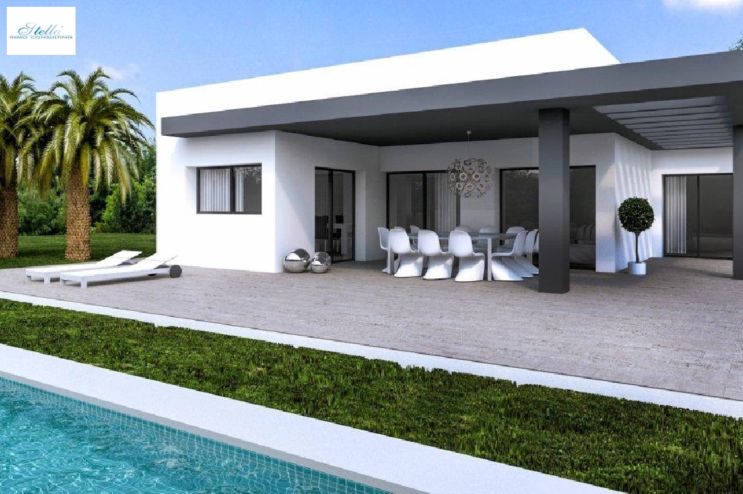 villa in Pedreguer for sale, built area 92 m², year built 2025, air-condition, plot area 725 m², 2 bedroom, 2 bathroom, swimming-pool, ref.: AM-11102DA-1