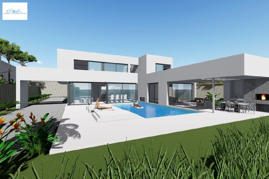 villa in Calpe for sale, built area 370 m², year built 2019, air-condition, plot area 1252 m², 4 bedroom, 4 bathroom, swimming-pool, ref.: AM-11348DA-1