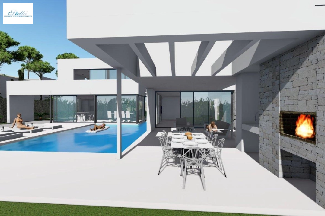 villa in Calpe for sale, built area 370 m², year built 2019, air-condition, plot area 1252 m², 4 bedroom, 4 bathroom, swimming-pool, ref.: AM-11348DA-3