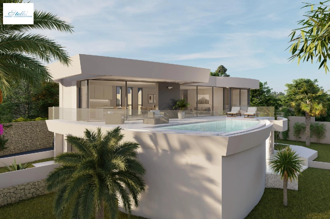 villa in Calpe for sale, built area 273 m², year built 2022, air-condition, plot area 805 m², 4 bedroom, 4 bathroom, swimming-pool, ref.: AM-11772DA-1