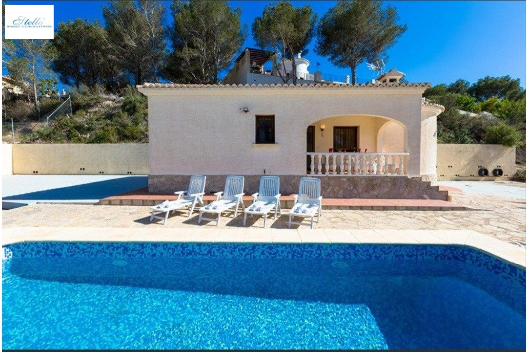 villa in Calpe for sale, built area 90 m², + stove, air-condition, plot area 800 m², 3 bedroom, 1 bathroom, swimming-pool, ref.: AM-11853DR-1