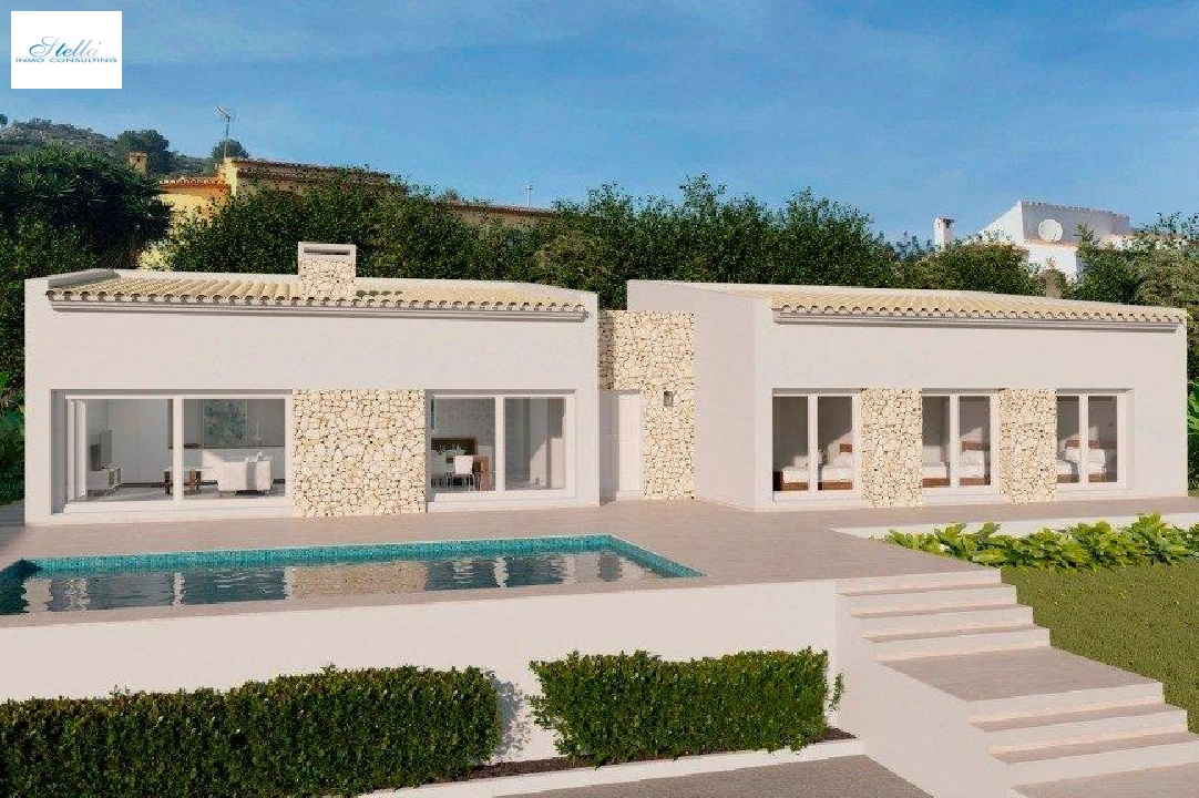 villa in Moraira for sale, built area 149 m², year built 2024, air-condition, plot area 800 m², 3 bedroom, 2 bathroom, swimming-pool, ref.: AM-11855DA-1