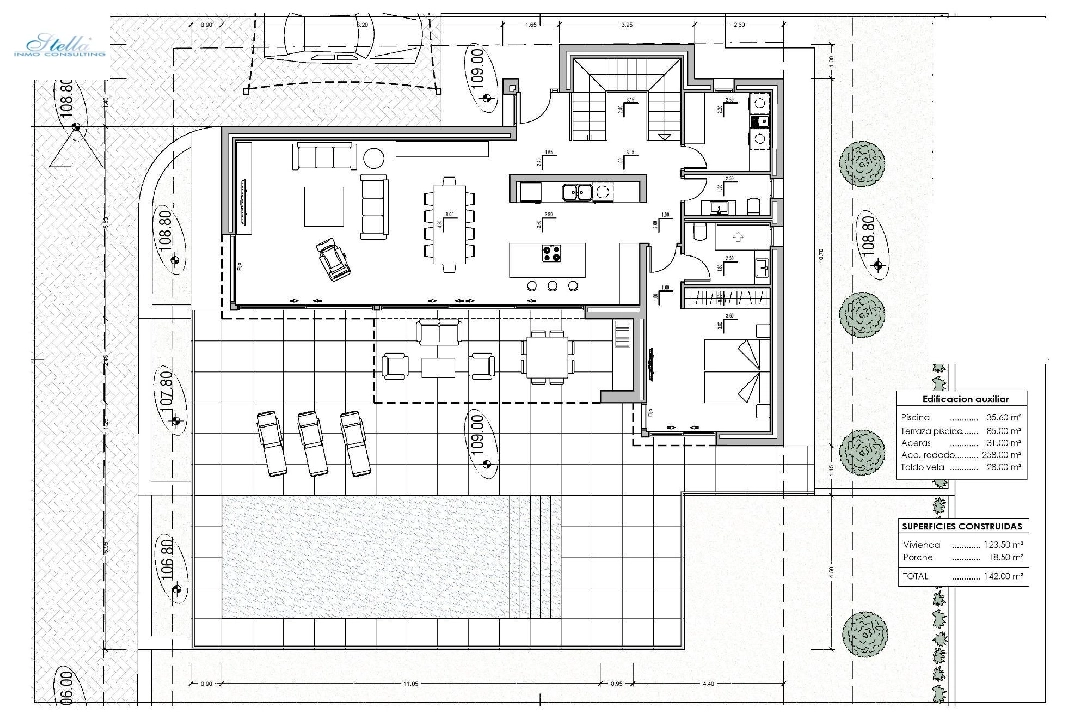 villa in Calpe for sale, built area 209 m², year built 2024, air-condition, plot area 1000 m², 3 bedroom, 3 bathroom, swimming-pool, ref.: AM-11967DA-9