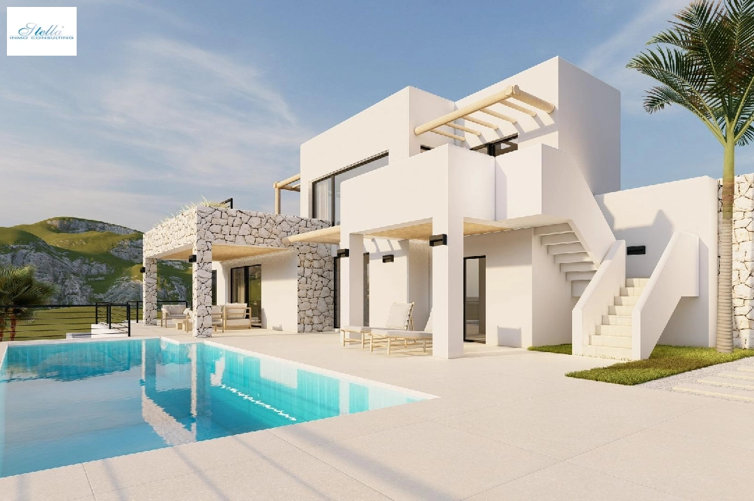 villa in Moraira for sale, built area 261 m², year built 2023, air-condition, plot area 810 m², 4 bedroom, 3 bathroom, swimming-pool, ref.: AM-12027DA-1