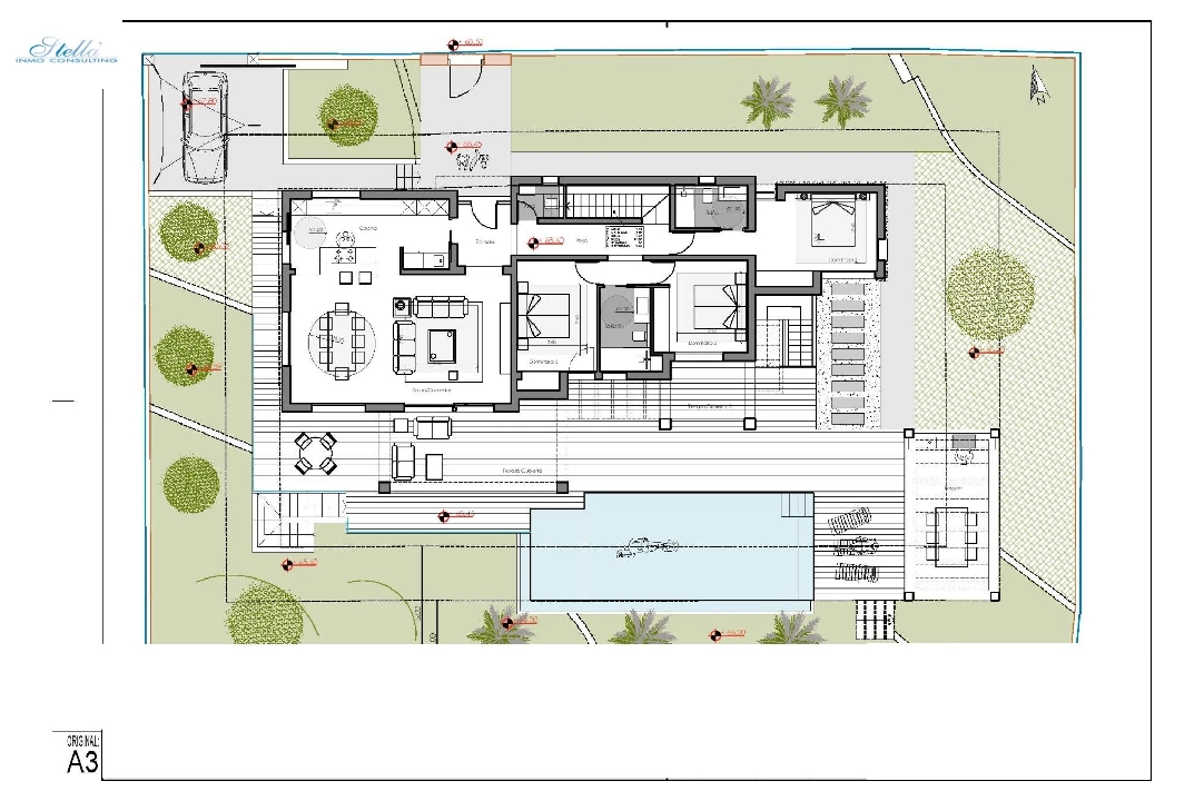 villa in Moraira for sale, built area 261 m², year built 2023, air-condition, plot area 810 m², 4 bedroom, 3 bathroom, swimming-pool, ref.: AM-12027DA-18