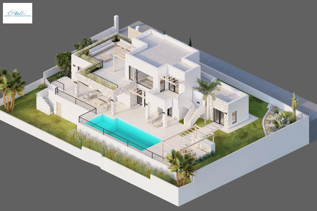 villa in Moraira for sale, built area 261 m², year built 2023, air-condition, plot area 810 m², 4 bedroom, 3 bathroom, swimming-pool, ref.: AM-12027DA-5