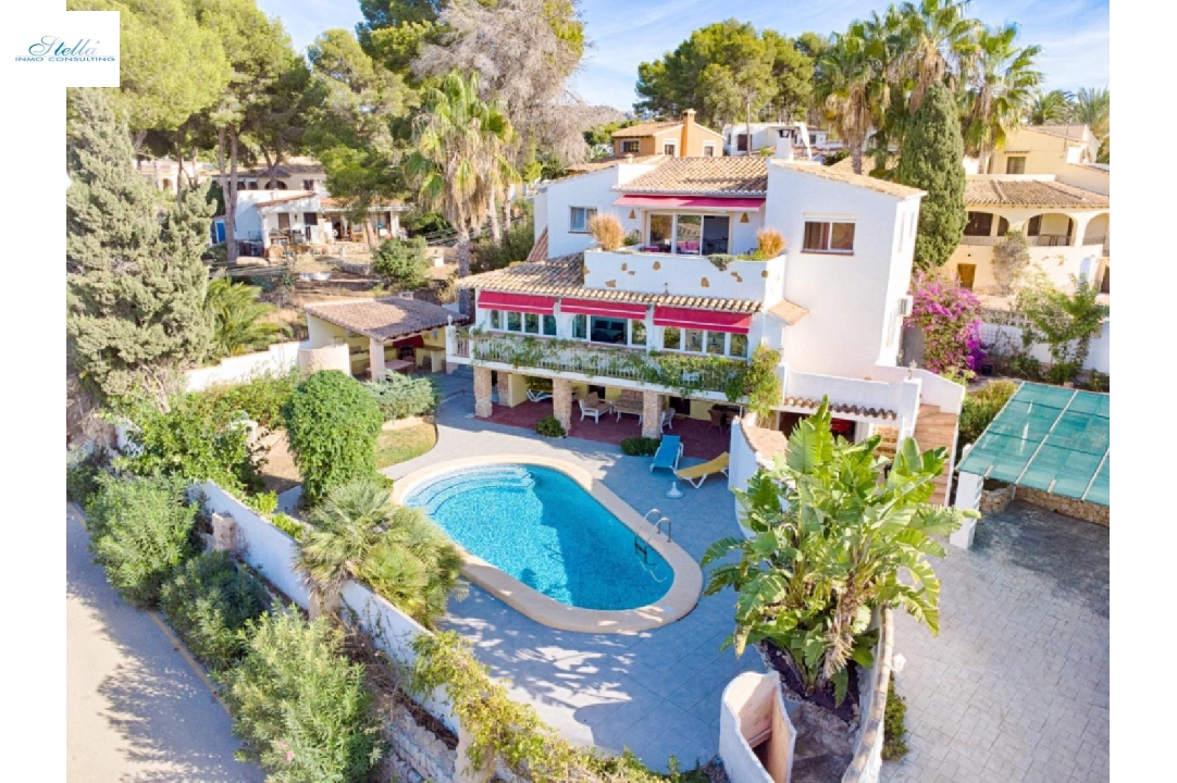 villa in Moraira for sale, built area 326 m², year built 1975, air-condition, plot area 791 m², 6 bedroom, 6 bathroom, swimming-pool, ref.: AM-12082DA-1