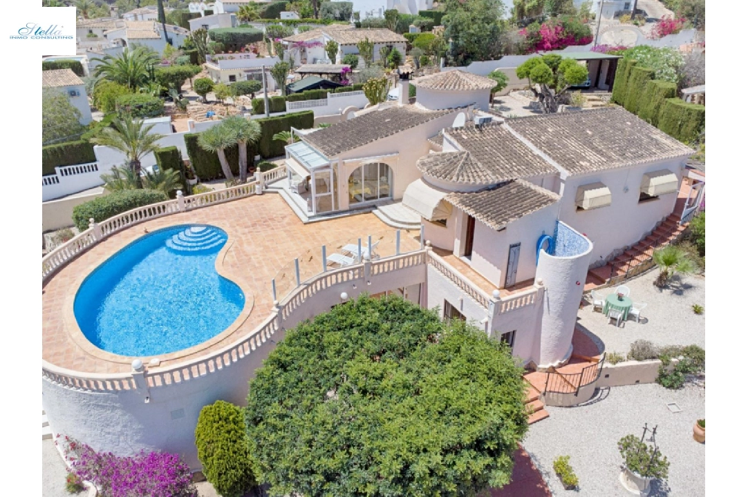 villa in Moraira for sale, built area 293 m², year built 1998, air-condition, plot area 1604 m², 5 bedroom, 3 bathroom, swimming-pool, ref.: AM-12096DA-1