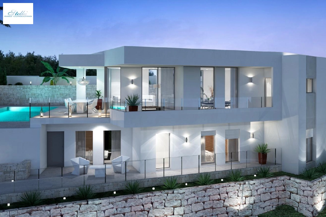 villa in Moraira for sale, built area 286 m², year built 2024, air-condition, plot area 800 m², 3 bedroom, 2 bathroom, swimming-pool, ref.: AM-12126DA-1