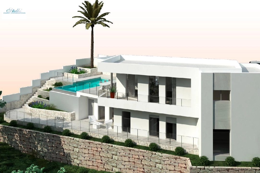 villa in Moraira for sale, built area 286 m², year built 2024, air-condition, plot area 800 m², 3 bedroom, 2 bathroom, swimming-pool, ref.: AM-12126DA-5