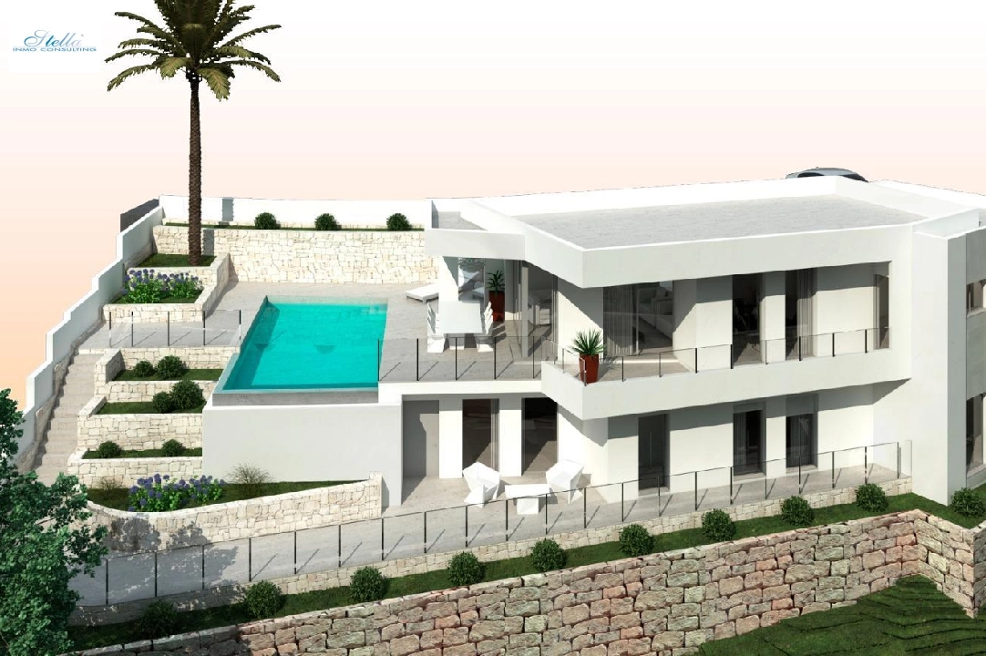 villa in Moraira for sale, built area 286 m², year built 2024, air-condition, plot area 800 m², 3 bedroom, 2 bathroom, swimming-pool, ref.: AM-12126DA-6