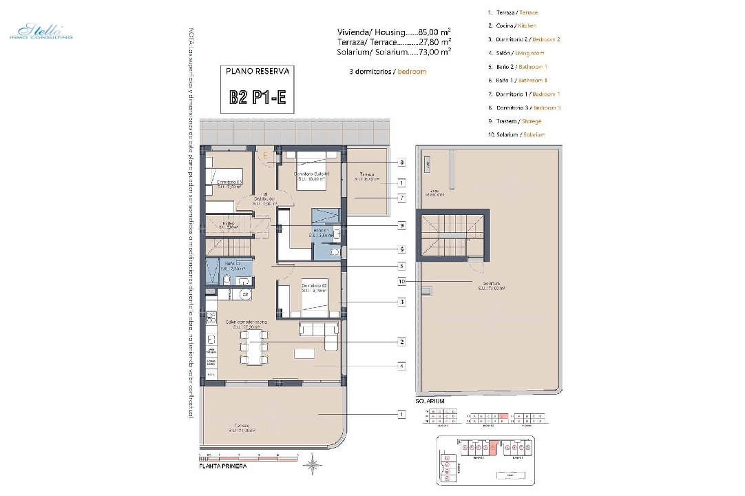 penthouse apartment in Los Alcazares for sale, built area 175 m², condition first owner, 3 bedroom, 2 bathroom, swimming-pool, ref.: HA-LAN-432-A04-16