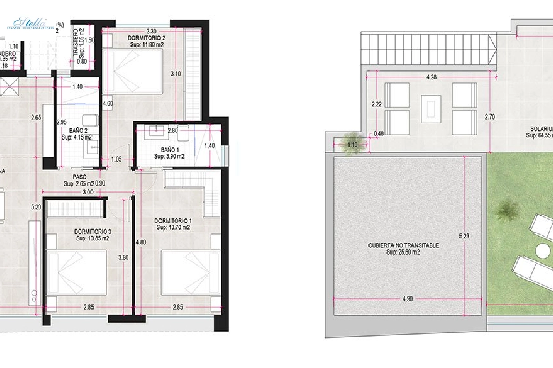 villa in Alhama de Murcia for sale, built area 166 m², condition first owner, plot area 306 m², 3 bedroom, 2 bathroom, ref.: HA-AHN-120-E02-4