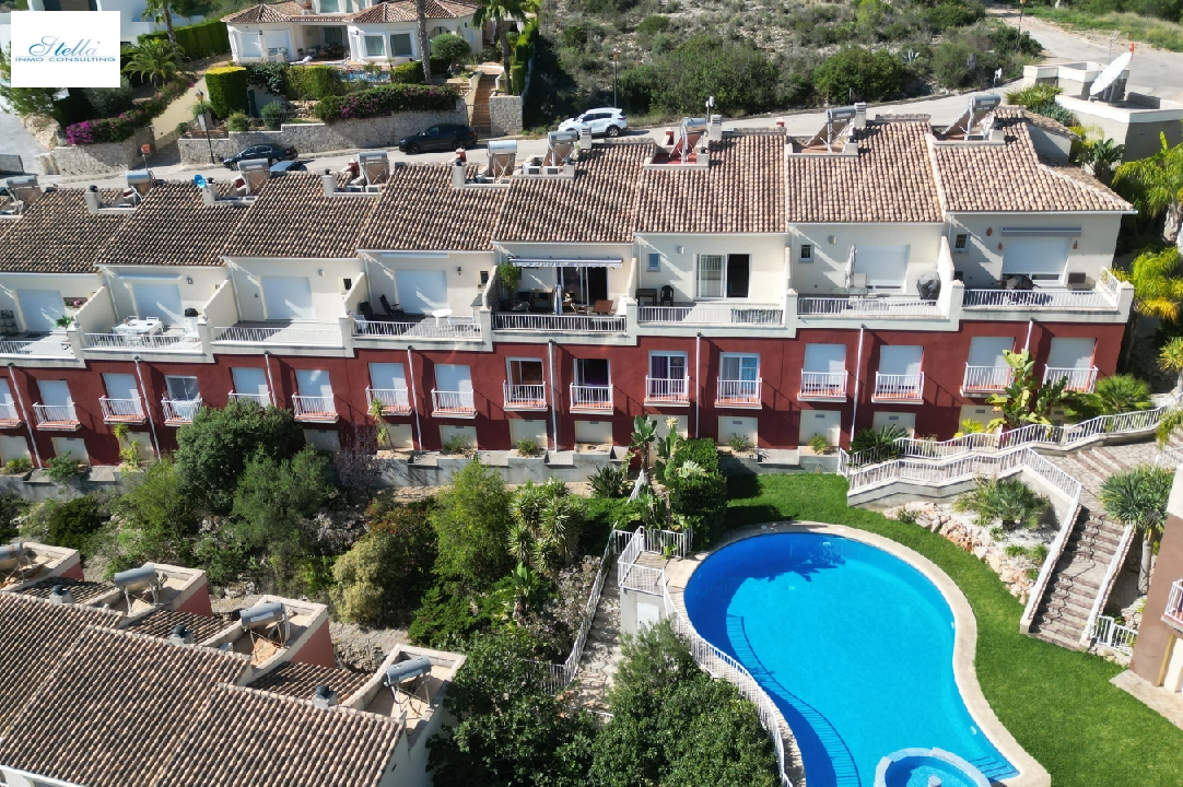 terraced house middle in Pedreguer(Monte Solana) for sale, built area 105 m², year built 2010, condition neat, + underfloor heating, air-condition, plot area 120 m², 3 bedroom, 1 bathroom, swimming-pool, ref.: RG-0524-20